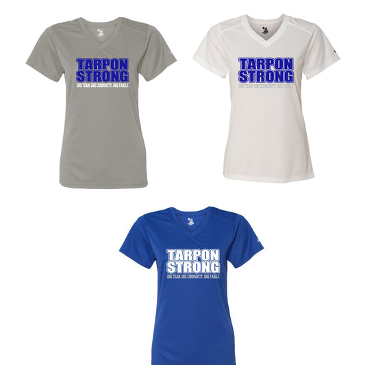 Tarpon Strong DryFit Womens V-Neck
